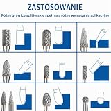 Zestaw wierteł z węglików spiekanych z trzpieniem 6 mm, 10-częściowy zestaw wierteł do szlifierki, polerowania metalu, grawerowania, wiercenia, gratowania spoin spawalniczych