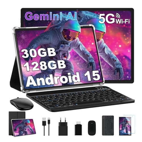 10 Pulgadas Tablet 30GB+128GB, 8000mAh, Android 15, IPS Pantalla ...