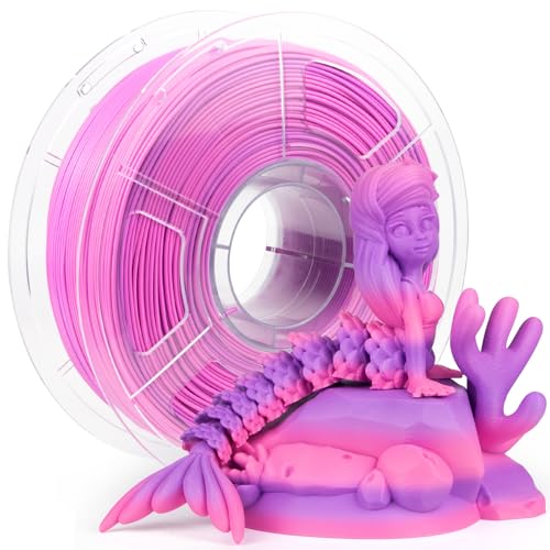 Image of iSANMATE PLA+ Rainbow Filament, Gradient Multicolors, Color Change, 3D Printing Filament 1KG