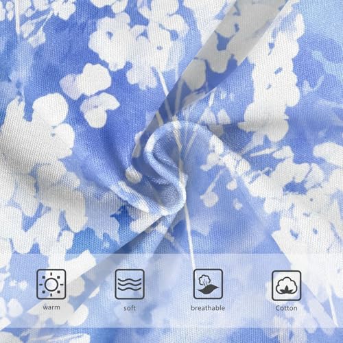 Girls Underwear Toddlers 2t Cotton Little Girl Panties Animal Kids Undies Briefs Pastel Blue Watercolor Floral3