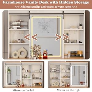 Makeupvanitydeskwithlightslargevanitydeskwithslidingmirrorandlightsin3modefarmhousevanitywithpoweroutletvanitydeskwith5drawers2cabinets12hookswhitevanityforbedroom Urban Country Home Decor Makeup vanity desk with lights large vanity desk with sliding mirror and lights in 3 mode farmhouse vanity with power outlet vanity desk with 5 drawers2 cabinets12 hooks white vanity for bedroom urban country home decor