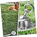 SUPVOX 1set Swivel Dog Tie Out Stake Stainless Steel for Large Dogs Easy Installation Stable Ground for Camping Outdoor Activities