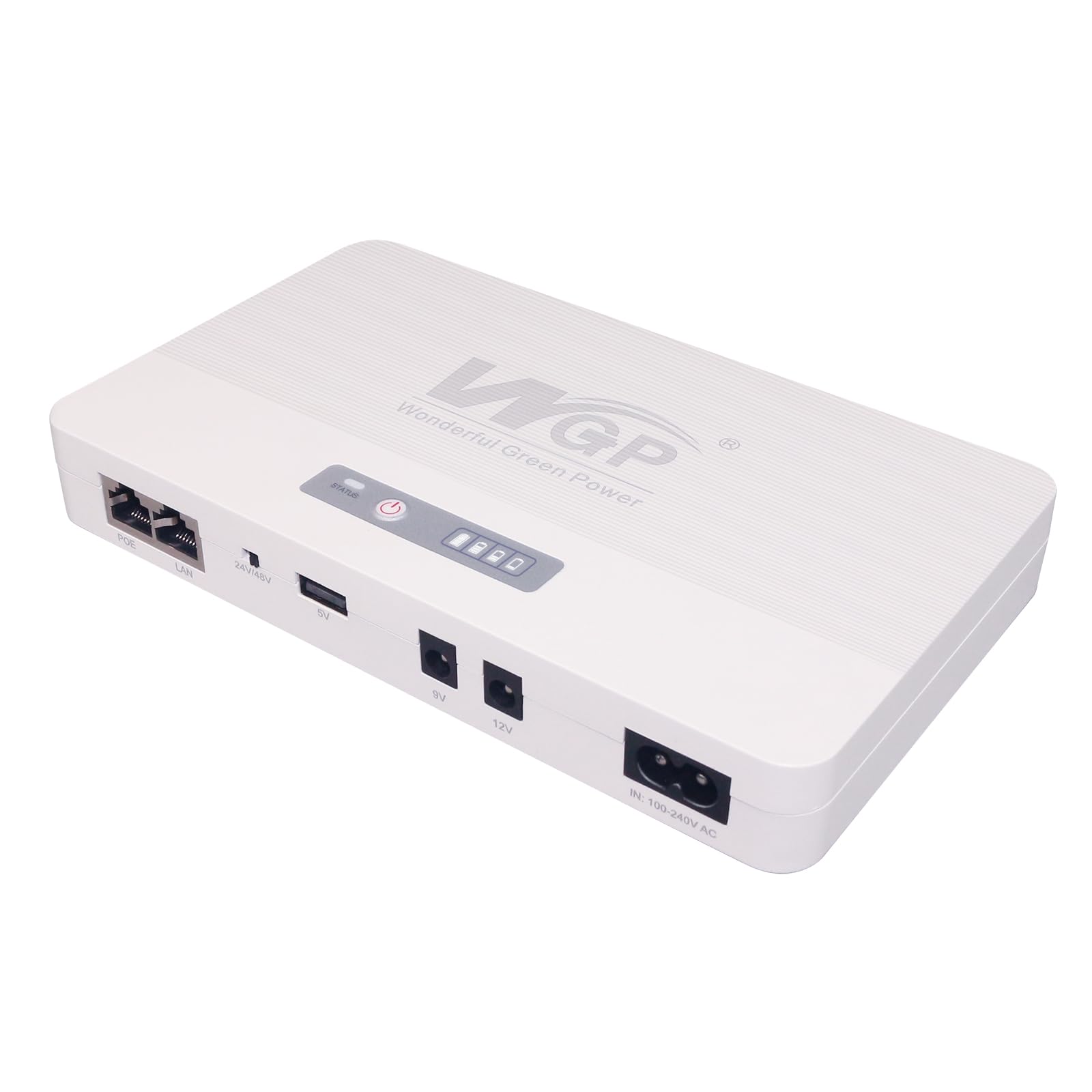 Mini ups 12v Alimentation sans Coupure, 10400mah Batterie de Secours Banque de Puissance Alimentation sans Interruption pour routeur caméra Alarme, Sortie 5V USB 9V/12V DC 24V/48V Gigabit POE