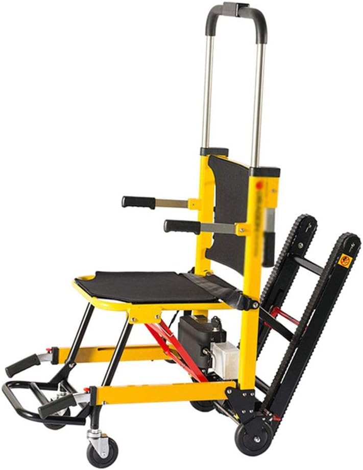 DYR Silla de Escalera eléctrica: Silla de Ruedas trepadora Plegable, Silla de evacuación sobre orugas, Camilla de Movilidad, Ambulancia, evacuación de Bomberos, Escalera médica de elevación