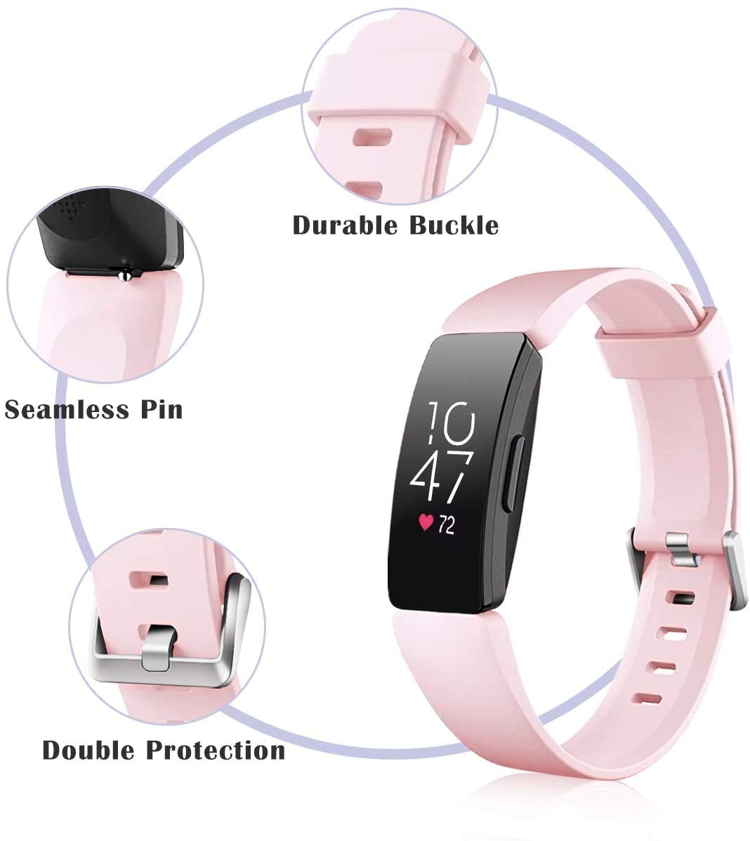 SMYAOSI Cinturino per Fitbit Ace 3/Fitbit Inspire 2, Silicone Ricambio Cinturini, Sportivo Braccialetto con Cassa Custodia per Fitbit Ace 3/Fitbit Inspire 2, Cinturino Regolabile (Blu