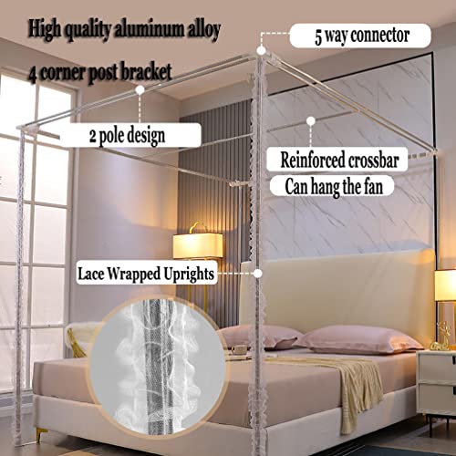 Moustiquaire lit double baldaquin pour décorer une chambre de princesse - 8