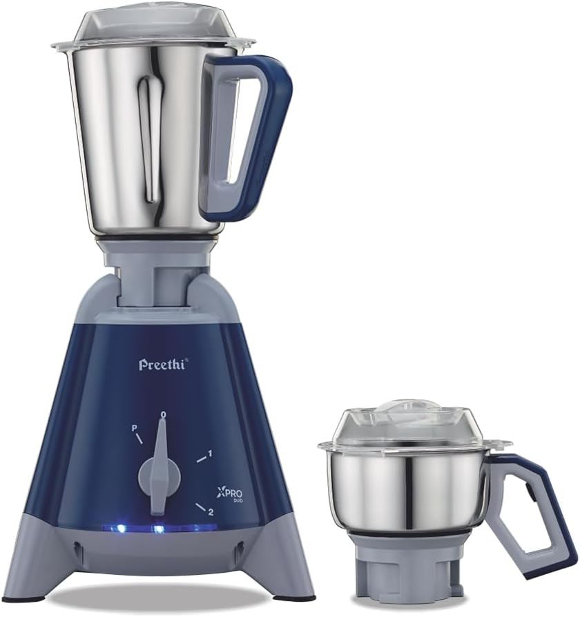 Preethi Xpro Duo MG 198 1300-Watt Mixer Grinder (Deep Blue)