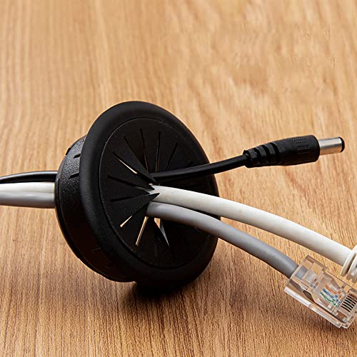 4 Pezzi Passacavi da Scrivania in Plastica Copri