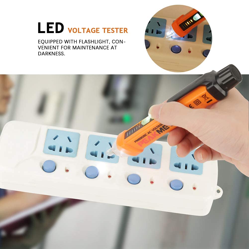 Magnetischer Polaritätstester, 862M N/S-Polstift Detektor mit LED-Anzeige, Tragbar Polaritätsprüfgerät, Magnetpol-Stift-Polaritätsprüfer, für Dauerhafte Elektromagnetpolen Spulenprüfung