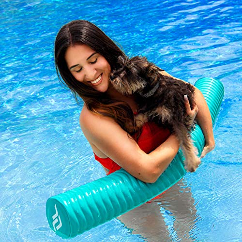 Immersa Jumbo Swimming Pool Noodles, Premium Soft Foam Noodles For Swimming And Floating, Lake Floats, Pool Floats For Adults And Kids. (Teal) #TOP4