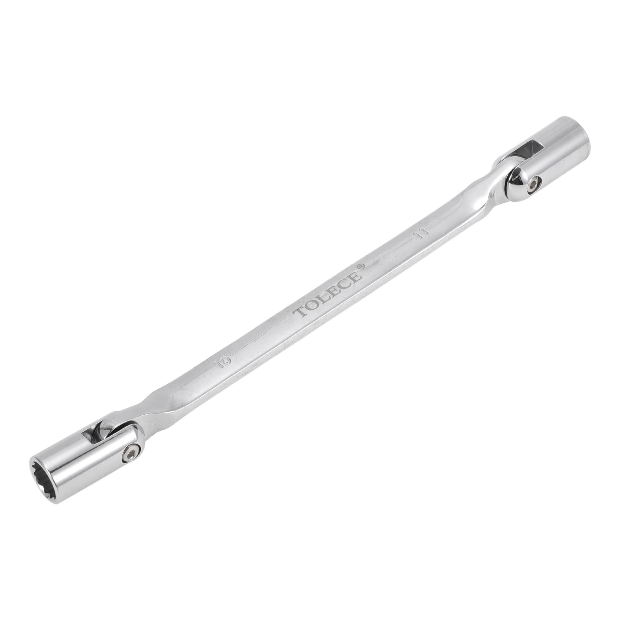 HEROFFIX 1 Pcs Socket Wrench Spanner Socket Remover Chrome Vanadium Steel 12 Point 10mm,11mm for Car Motorcycle Dirtbike Rotary Combination Wrench