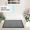 OLANLY Front Door Mat Outside Entrance 29.5x17, Absorbent, Heavy Duty Sturdy Natural Rubber Doormat Indoor Outdoor, Stain and Fade Resistant, Non-Slip Low Profile Floor Mat for Entryway, Grey Diamond #1