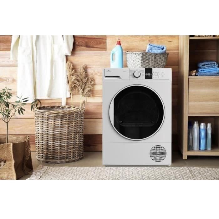 CONTINENTAL EDISON CESL12PCW Wäschetrockner mit Wärmepumpe 12 kg 60 cm Klasse E Weiß