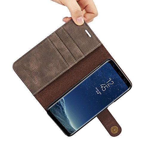 Capa para Galaxy S8 [com protetor de tela grátis] [magnético destacável], ESSTORE-EU 100% feita à mã
