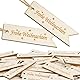 BOFUNX 30 Stücke Holz Geschenkanhänger Frohe Weihnachten Holzanhänger Weihnachtsanhänger Etiketten Holzdeko Streudeko für Weihnachten