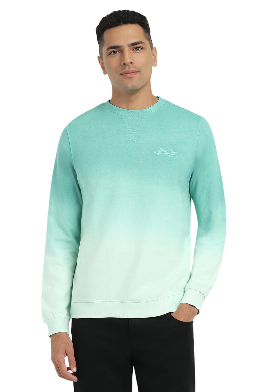 Men's Cotton Blend High Neck Sweatshirt-image-31