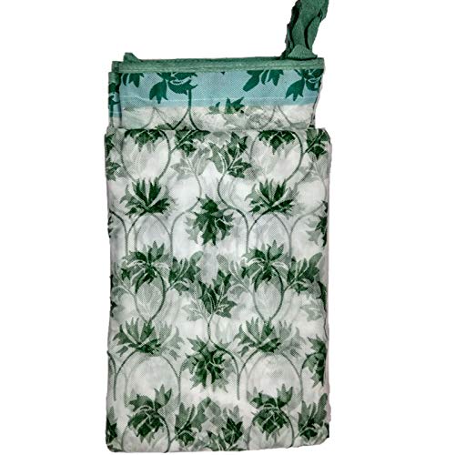 Mosquito NET for Double Bed 6X7 feet Polyester and Cotton Flower Print for Baby | Bedroom | Family from SGBE (Green) (B07HDCZ5WS) Amazon Price History, Amazon Price Tracker