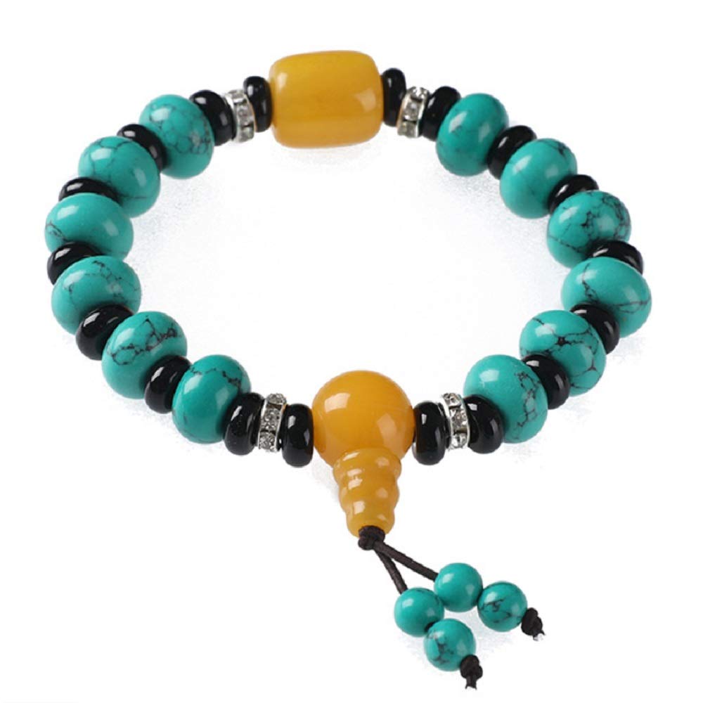 YNIYUJKL Beaded Bracelets Feng Shui Bracelet Tibetan Turquoise Ancient Style Fengshui Ornament Attract Good