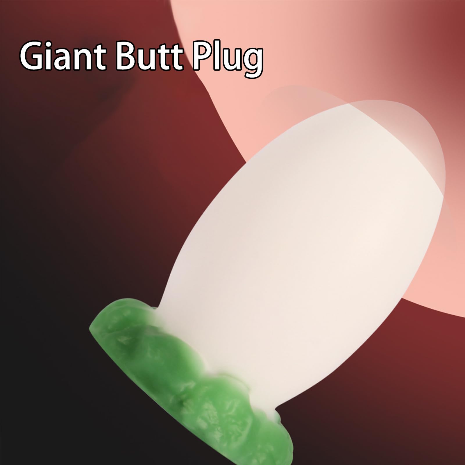 AMAZBEE Grande Butt Plug con ventosa per l'allenamento anale Silicone Dragon Egg Plug anale per maschio femmina anale Extender SM Sex Toys (XL)