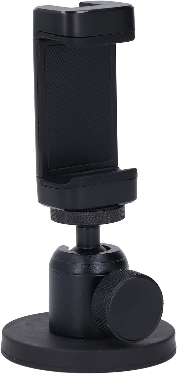 Magnetic Camera Mount Base Stand Kit for Action 5 Pro for X4, 66mm Diameter Ball Head Phone Holder, Aluminum Alloy with 1/4 Inch Screw