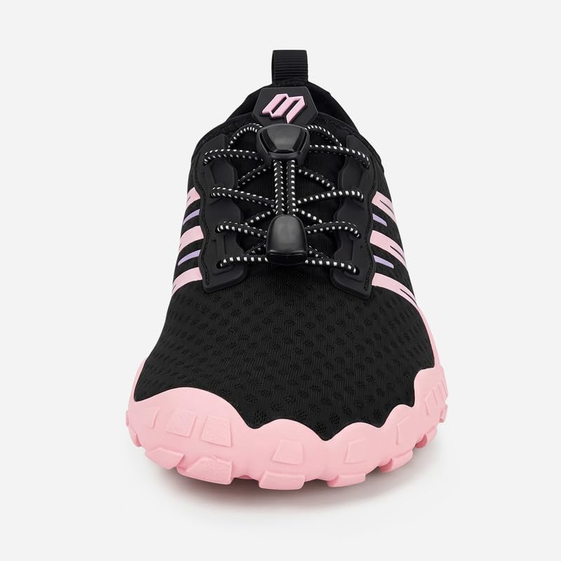 Image of Hike Barefoot Water Shoes for Women Men Footwear, Quick Dry Wide Toe Box Pro Beach Swim Athletic Sports Shoes, Non-Slip Lightweight Aqua Shoe for Pool Hiking Walking Kayaking Diving Surfing
