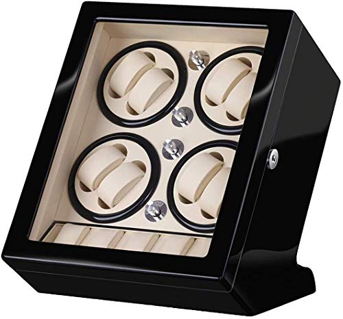 Remontoir montre automatique 8 + 5 boîtier de rangement noir avec option batterie