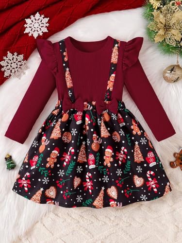 Image of TAGAS Dress for Girls II Baby Girl Dress|| Frock Girls Infants Casual wear for Kids Dresses and Jump Suite Round Neck Full Sleeve Dress for Girls