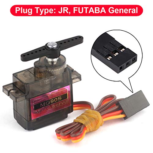 8Pcs Mg90S 9G Micro Servo Metal Gear Suitable For Remote Control Helicopter Airplane Model Rc Robot Arm/Hand Control With Cable #TOP1