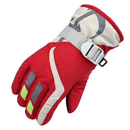 Niunu Guantes de esquí para hombre, guantes de invierno para snowboard, antideslizantes, para mountain bike, snowboard,...