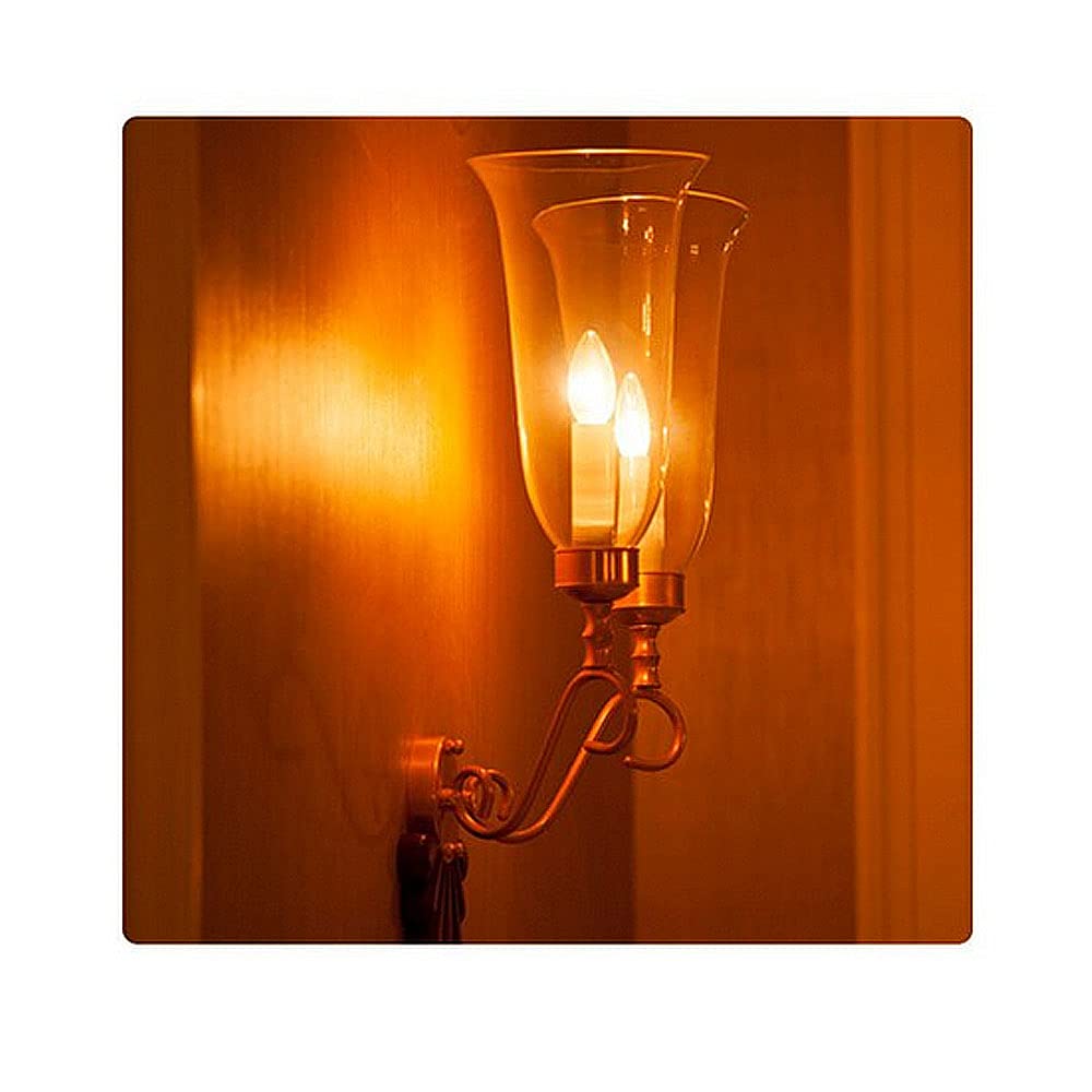 E14 Bombillas de Vela LED Regulables,C35 Candelabro de Tornillo Pequeño Bombillas de luz LED Lámpara de Filamento Blanco Cálido 2700K 6W(Equivalente a 60W) 16 Paquetes