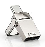 64GB USB Memory Stick 3.2 Dual Flash Drive Memory Stick – Type-C & USB 3.0 Swivel Design, High-Speed Portable Thumb Drive Compatible with PC Tablet Smartphone for Photos, Videos, and Files Storage