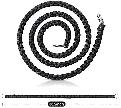 Image of Black Beauty Shoulder Camera Strap Durable Paracord 550LB Camcorder Shoulder Neck Vintage Camcorder Belt for Canon Nikon Sony Olympus SLR DSLR Cameras (Black)