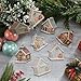 Thyle 24 Pcs Pastel Gingerbread House Ornaments for Christmas Tree Wooden Christmas Hanging Gingerbread Candy House Decoration for Xmas Tree Holiday Crafts Party Favor Gifts Holiday Decor
