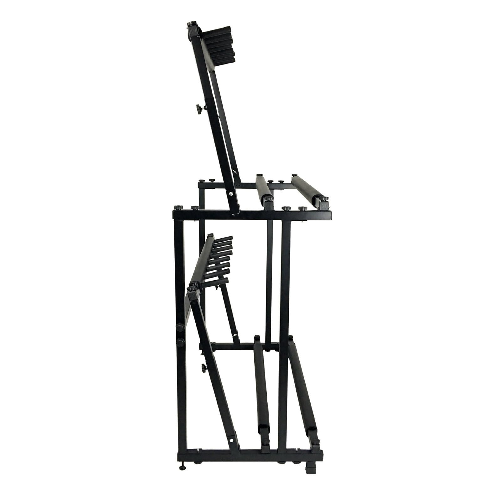2-Tiers Tennis Racquet Storage Rack, Tennis Racket Holder, Height Adjustable,Large Storage Rack for Tennis Racket/Badminton Racquet/Violins/Guitars