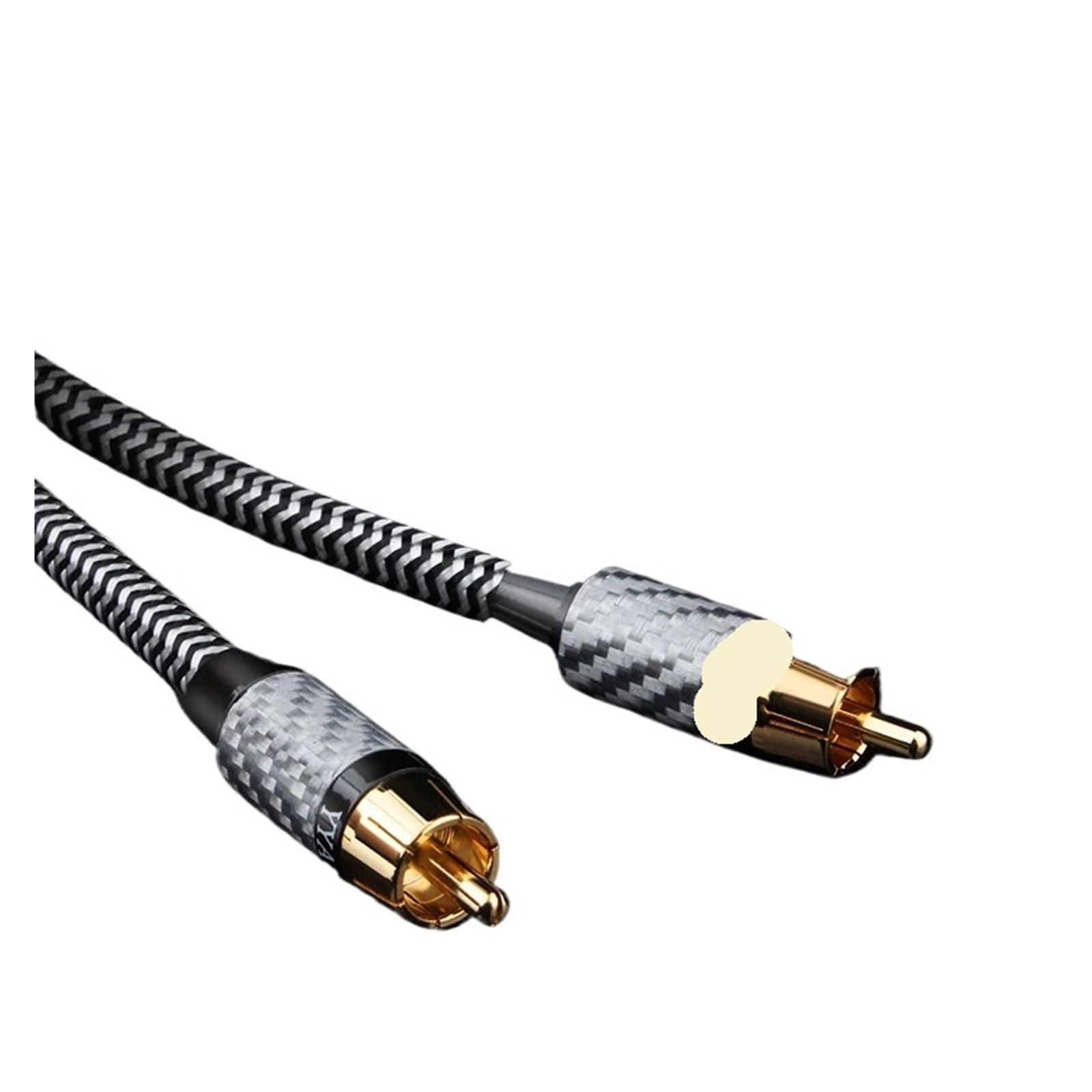 Cavo Audio Stereo Coassiale Digitale For Amplificatore TV Subwoofer Hifi 7N OCC Cavo Audio RCA A RCA Placcato Argento 75Ω Di Fascia Alta(1 m)