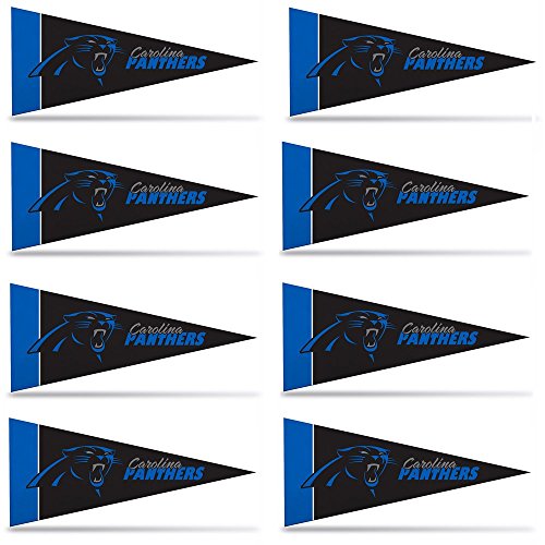 Mini fanion Carolina Panthers fanions NFL football americain deco Rico pack de 8
