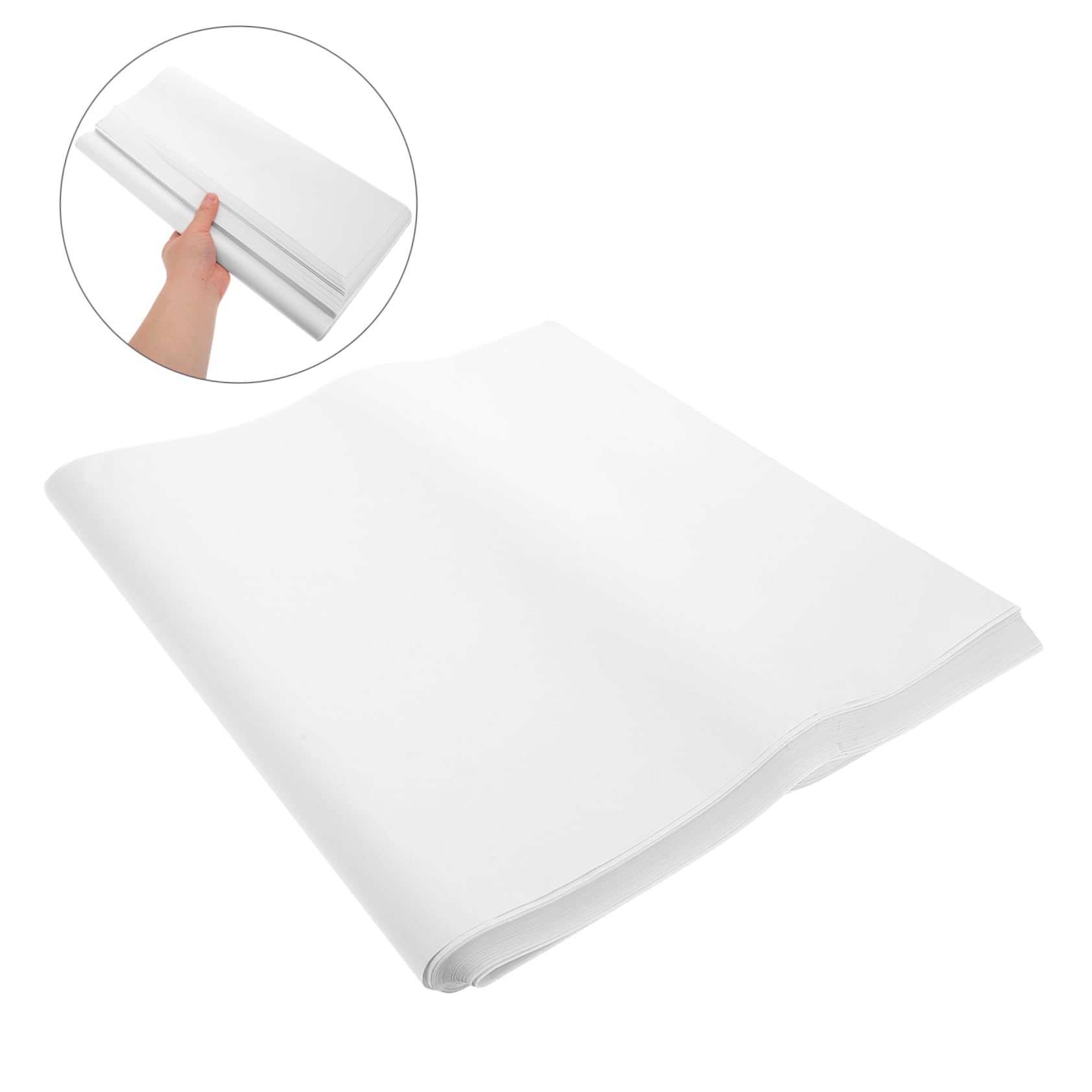 Carta da Imballaggio 100 Fogli 70x38 Cm, Bianca, per Spedizione | Carta, Leggera e Versatile, per Imballo e Riempimento Pacchi, Uso su Oggetti Domestici ed Elettronici