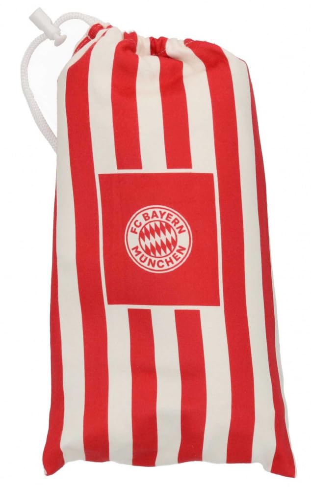 FC Bayern München Microfaser Strandtuch - Streifen - im Beutel 90 x 160 cm FCB