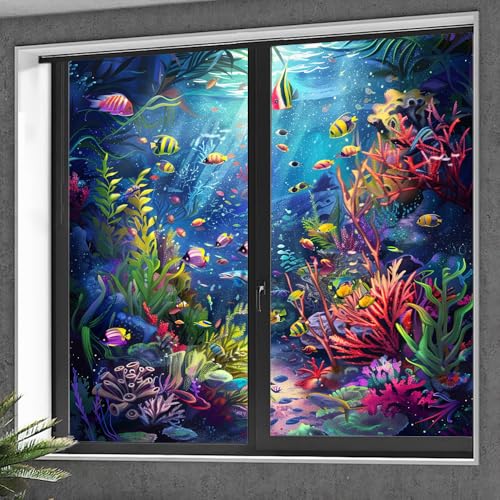 Película adhesiva decorativa para ventanas 35.4x63 pulgadas x2 miniatura 7