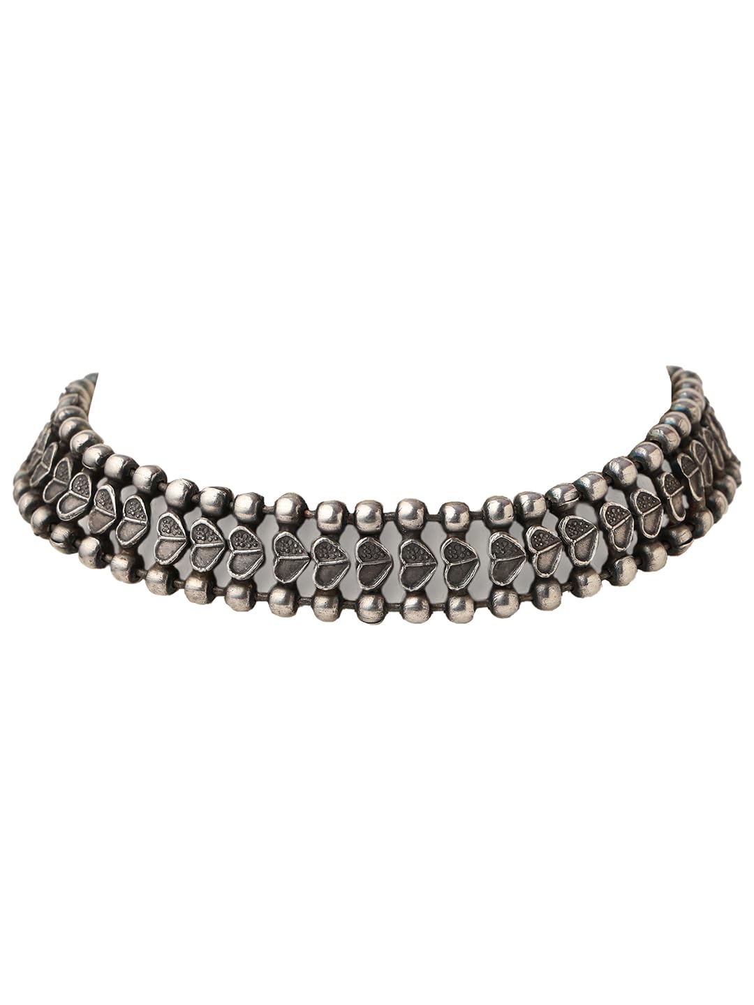 VENI 92.5 SILVER PLATED OXIDISED CHOKER NECKLACE (B0DG36Z23F) Amazon Price History, Amazon Price Tracker