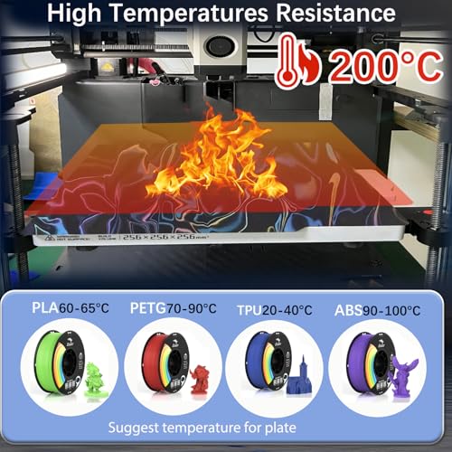 Image of JUUPINE 257x257mm Water Ripples+Silk Textured Build Plate for Bambu Lab X2D /A1 /X1 /X1C /X1E /P1P /P1S /P2S /A1, Smooth Flexible Spring Steel Plate Effect Sheet for Bambu Lab 3D Printers.