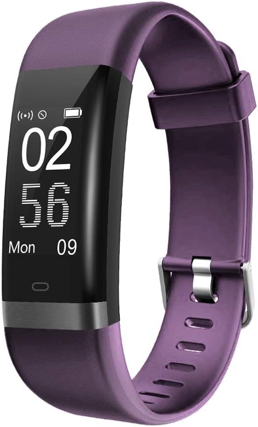 BingoFit Ausun 131HR Fitness Tracker with Heart Rate Monitor, Purple