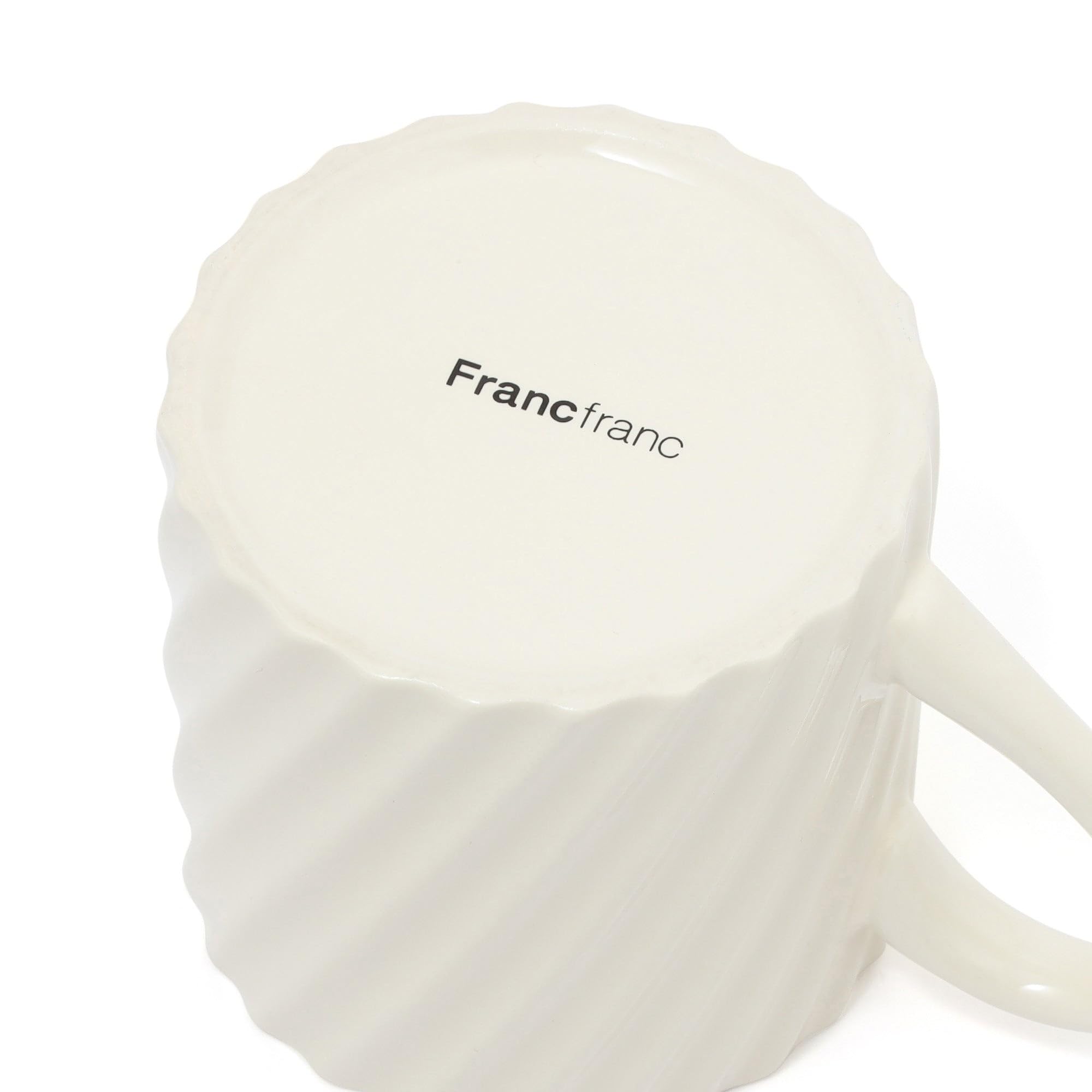 Amazon.co.jp: Francfranc フランフラン ホイップ マグ ミルク 蓋付き