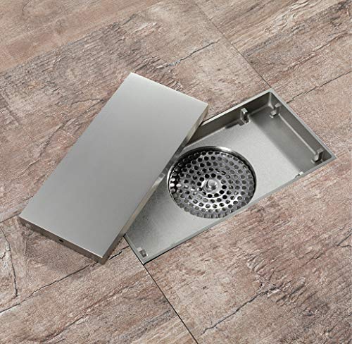 Shower Floor Drain Hair Strainer, Invisible Thickened 304 Stainless Steel Floor Drain, Style Standard