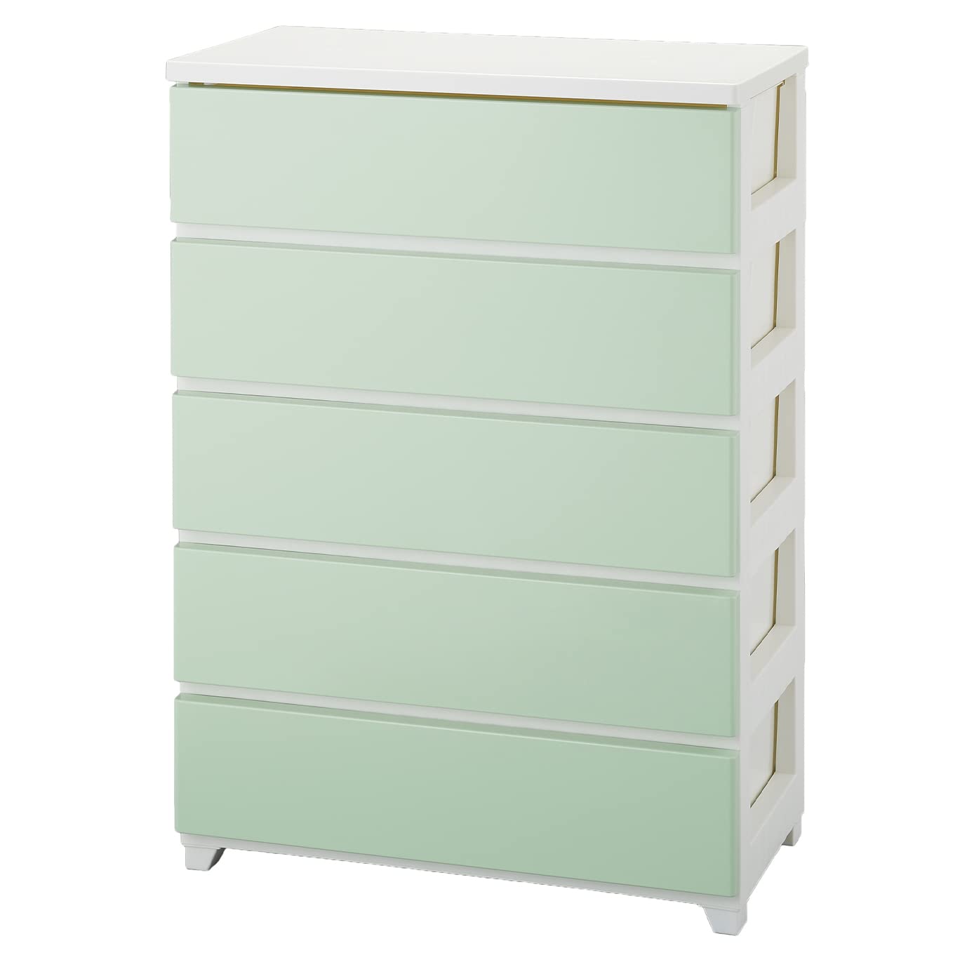 Amazon｜JEJアステージ(JEJ Astage) 収納ケース グリーン ワイド 5段