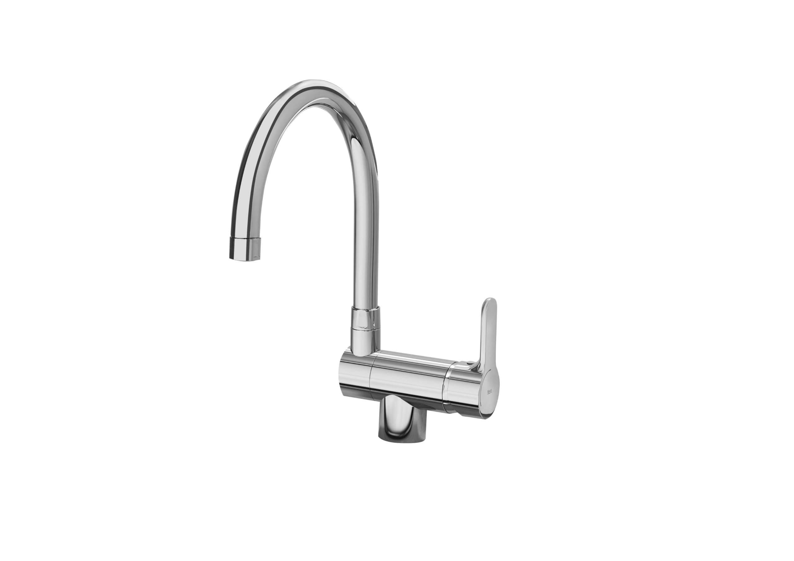Roca,​L20,​Grifería monomando para cocina con caño abatible y giratorio, Cold Start,​A5A8209C00