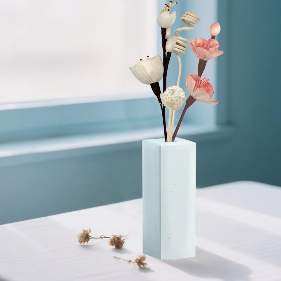 16 Pcs Reed Diffuser Sticks, Natural Rattan Hand Made Flower Reed Fragrance Diffuser Set, Reed Fragrance Diffuser Flowers Refill Replacement Sticks, House Bedroom Office Decor - Image 7