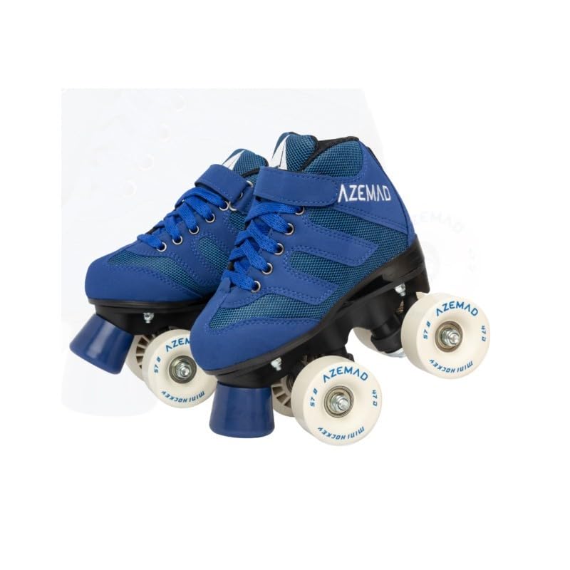 L'Estel Skates - Azemad Eclipse Skate - Hockey Skates - Rink Hockey (Blue, 31)