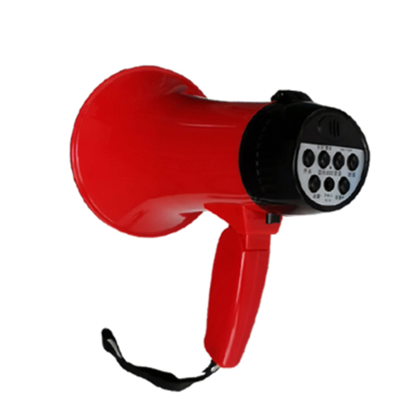 GFJryET Handheld megaphone, Megaphone Speaker Handheld with Foldable Handle Built-in Siren Adjustable Volume Control