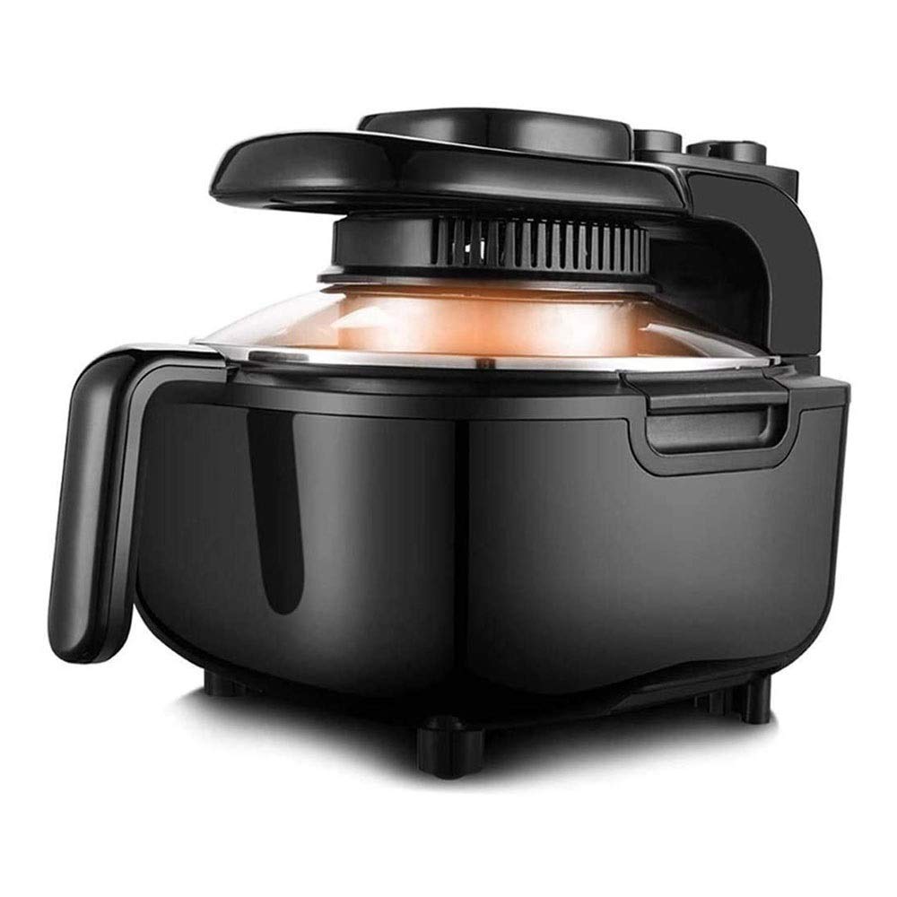 Friteuse d'air 5L, friteuse avec contrôle de la température réglable, minuterie, Noir
